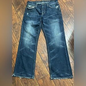 American Eagle Outfitters Dark Wash Men’s Bootcut Jeans 33x32